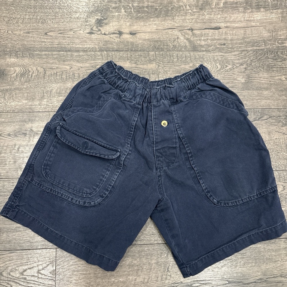 Navy Cargo Shorts Vintage